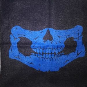 Blue Skull Motorcycle Face Bandanas